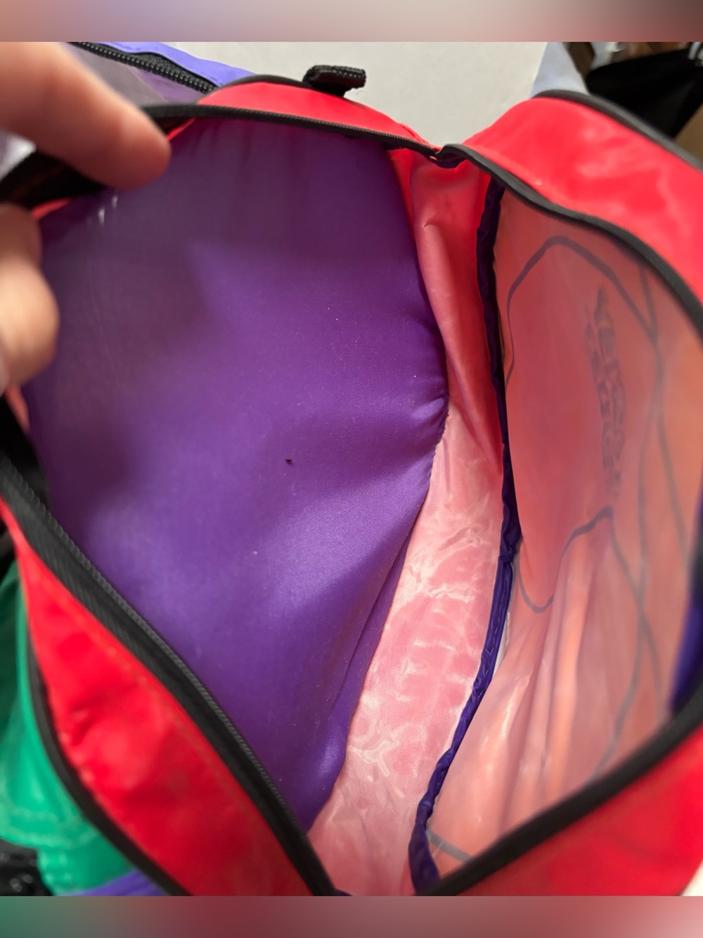 Vintage 1993 Looney Tunes All Stars Basketball Duffle Bag 90s - Picture 11 of 16